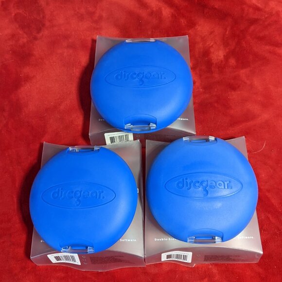 Discgear 20 CD DVD Case x3 blue - Picture 1 of 5